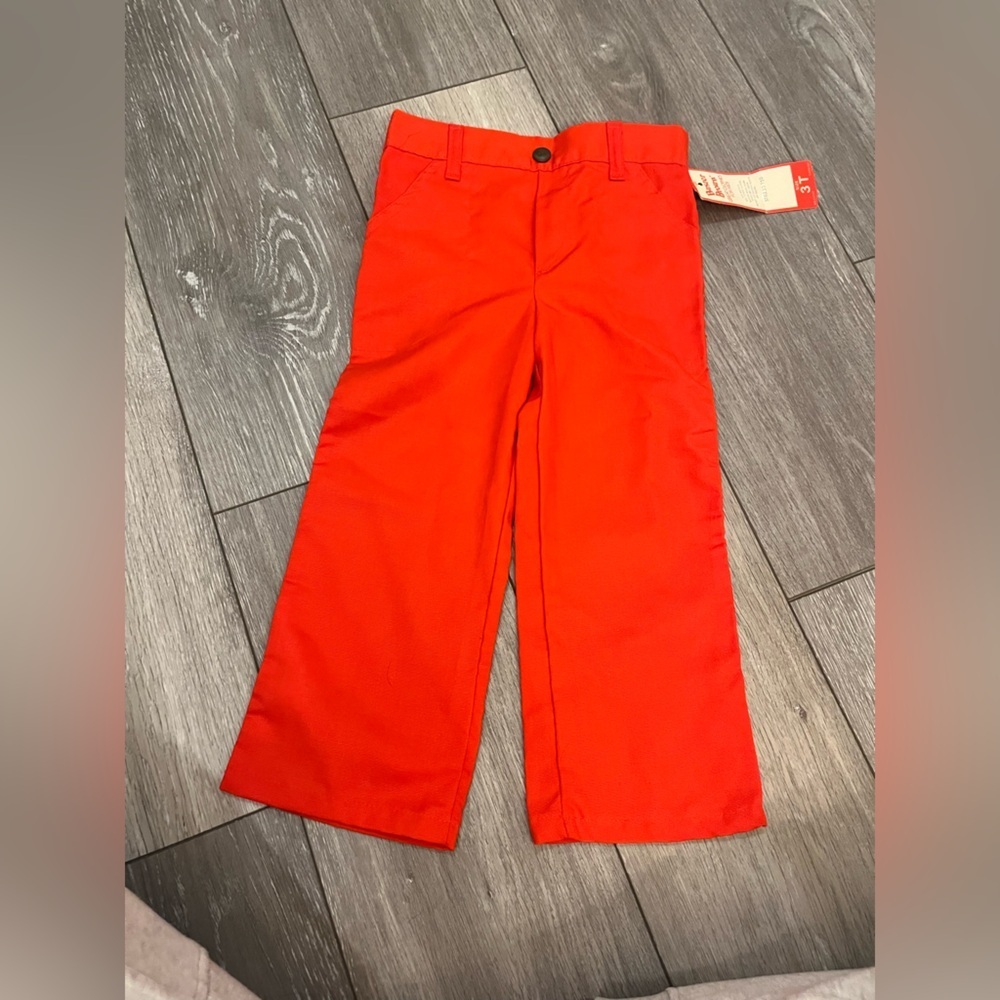 NWT Red Buster Brown Bell Bottom Pants Rare 60/70s Size 3T